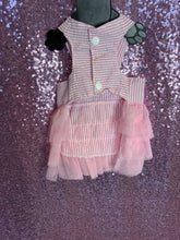 Load image into Gallery viewer, Pink Stripe Ruffle Dress