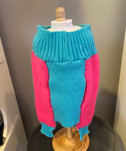 BAE Bright Pink & Blue  Sweater