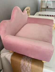 Pink Plush Pet Couch