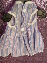 Load image into Gallery viewer, Blue &amp; Pink Bow Puppy Dress (XS)