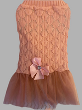 Load image into Gallery viewer, Chic and cute pink sweater dress