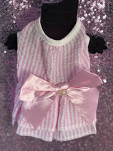 Load image into Gallery viewer, Pink Bow Puppy Dress (XS)