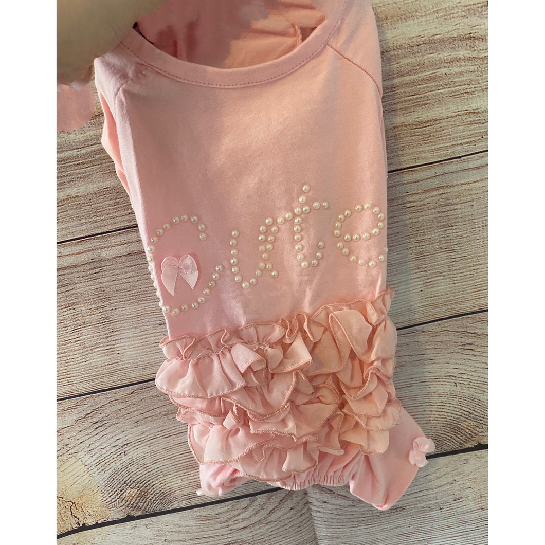 Cute Ruffled One Piece