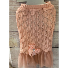 Load image into Gallery viewer, Chic and cute pink sweater dress
