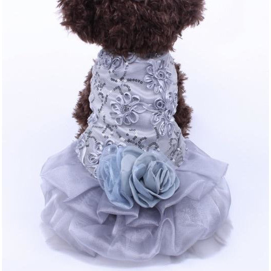 Gorgeous Sequence Gray Tutu Dress